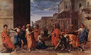 Nicolas Poussin Christus und die Ehebrecherin USA oil painting artist